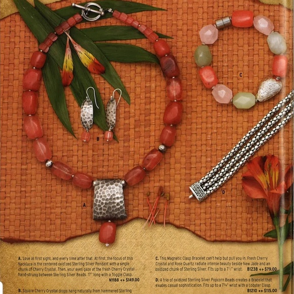 Silpada ~ Cherry Crystal Necklace N1188 - Picture 6 of 8